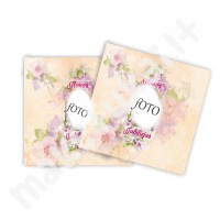 Saldainių popieriukai (pastelinės spalvos, gėlės)