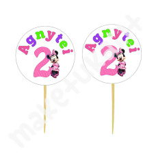 Smeigtukai "Minnie mouse/Pelytė Minė - rožinė" su norimu užrašu Smeigtukai "Minnie mouse/Pelytė Minė - rožinė" su norimu užrašu