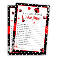 Linkėjimų kortelė 1 "Boružė"