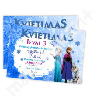 "Frozen - Ledo šalis - Ana Elza" kvietimas 