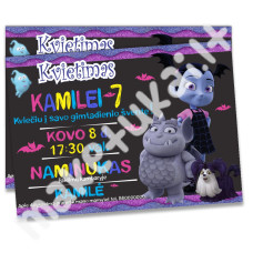 "Vampirina-juoda" kvietimas "Vampirina-juoda" kvietimas