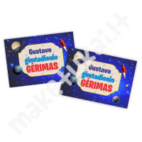 "Kosmosas / galaktika" etiketė