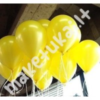 Geltonos spalvos balionai 21 cm, 5 vnt