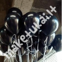 Juodi balionai 21 cm, 5 vnt
