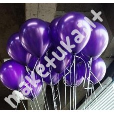 Violetinės, purpurinės spalvos balionai 21 cm, 5 vnt