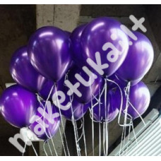 Violetinės, purpurinės spalvos balionai 21 cm, 5 vnt