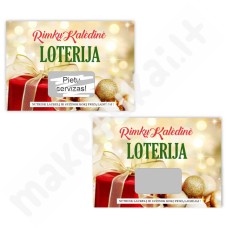 Personalizuota loterijos kortelė "Auksinės Kalėdos"