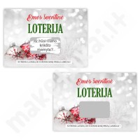 Personalizuota loterijos kortelė "Kalėdos"