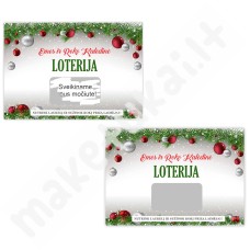 Personalizuota loterijos kortelė "Kalėdos3"