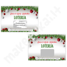 Personalizuota loterijos kortelė "Kalėdos3"
