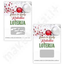 Personalizuota loterijos kortelė "Kalėdos4"